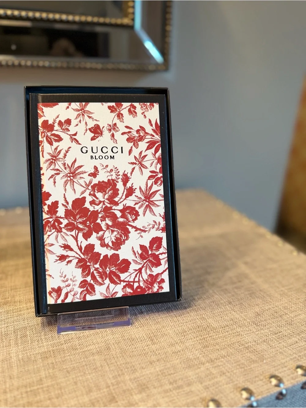 GWP for Gucci Bloom ~  Floral Art Print in Red and White